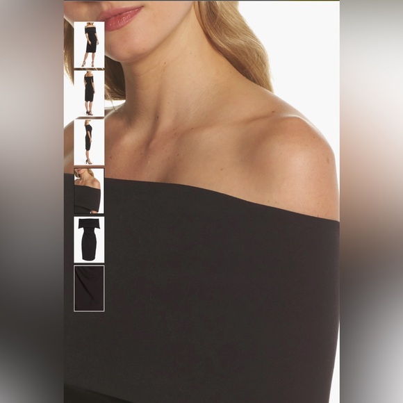 PRICE FIRM NWT VINCE CAMUTO Size 4 Black Sheath Cocktail Dress - Picture 6 of 6